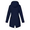NAMTYQX Long Sleeve Oversized Fall Casual Jacket for Women College Button Front Hooded Polyester Blouse Waterproof Loose Fit Solid Jacket Women Yellow view 2