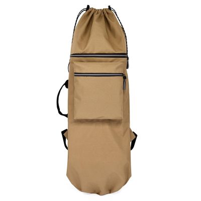 HUIOP Skateboard Bag Backpack Water-Resistant & Night Reflective Adjustable Straps Multi-Pocket for Outdoor Sports Skateboard Gear Accessories