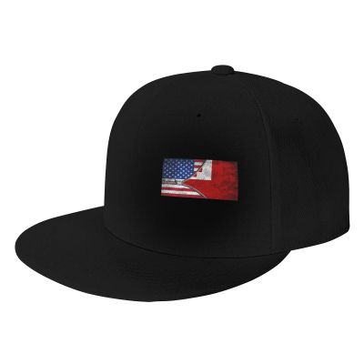 Joisbs USA American Flag and Tonga Flag Classic Unisex Sun Hat with Flat Brim - Adjustable and Stylish for Outdoor Adventures! Black