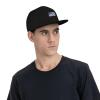 Joisbs USA American Flag and Fiji Flag Classic Unisex Sun Hat with Flat Brim - Adjustable and Stylish for Outdoor Adventures! Black view 3