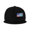 Joisbs USA American Flag and Fiji Flag Classic Unisex Sun Hat with Flat Brim - Adjustable and Stylish for Outdoor Adventures! Black view 4