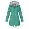 Fall Jackets Ladies Modern Office Long Sleeve Plus Size Polyester Tops Waterproof Relaxed Fit Solid Button Hoodies Jacket Ladies Yellow view 1