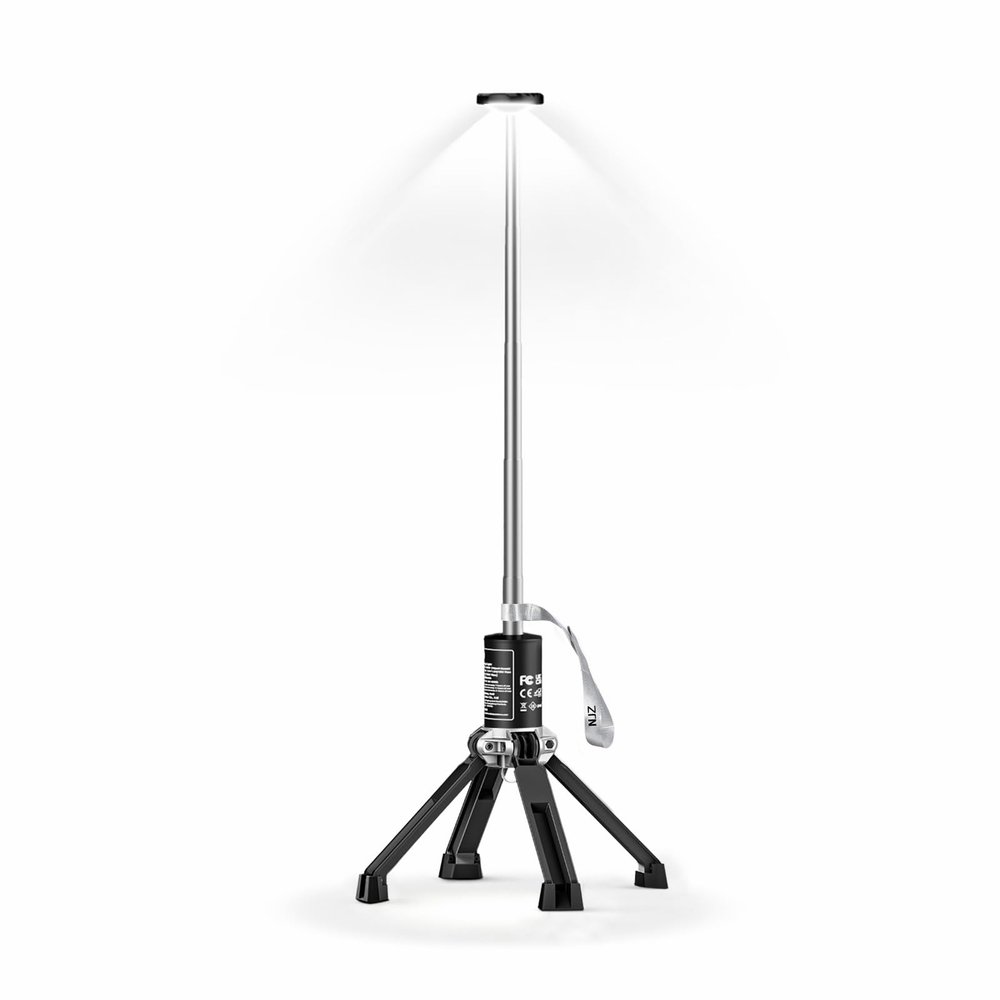 NJZ Telescopic Camping Light  Simple & Reliable Lighting for Everyday Use, Adjustable Height, 3 Brightness Levels, Portable Light for Camping, Home, and Outdoor Evenings