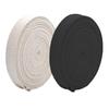 Magnoloran 18 Yards Polyester Cotton Webbing 1.2 Inch Webbing Strap Webbing Bag Handles Tote Bags Leash Straps Tote Bag Webbing for Making Bag Handles Cloth Belt Making DIY Crafts-Black&White view 1