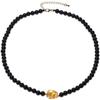 Jewever Crystals Beaded/Raw Citrine Beaded Necklace Spiritual Healing Crystals Necklaces for Women Reiki Balance November Birthstone Jewelry Choker Gifts (Black Obsidian) view 1