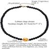 Jewever Crystals Beaded/Raw Citrine Beaded Necklace Spiritual Healing Crystals Necklaces for Women Reiki Balance November Birthstone Jewelry Choker Gifts (Black Obsidian) view 4
