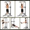 Pull Up Dip Station For Home Gym Strength Training Workout Dip Station Height Adjustable Free Standing Multi-Function Chin Up Bar Dip Stations 330LBS Weight Capacity Black view 2