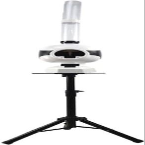 Badminton Serving Machine, Automatic Badminton Pitching Machine with Extended Ball Barrel and Metal Bracket, Fixed-Point Serving/Automatic Drop/Elevation Serve, Adjustable Tee Distance and Time