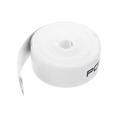PATIKIL 16.4ft/5M Badminton Racket Head Protector Sticker 0.94in Width, PU Racquet Guard Tape Racket Frame Stickers Wear-Resistant, White