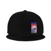 Joisbs USA American Flag and Cambodian Flag Classic Unisex Sun Hat with Flat Brim - Adjustable and Stylish for Outdoor Adventures! Black view 4