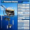 4 Stroke 9HP Outboard Motor, 225CC Heavy Duty Long Shaft Fishing Boat Engine Marine Engine w/Air Cooling&TCI Ignition, Gas Powered Outboard Boat Motor for Fishing, Aquaculture, Outdoor Adventure view 2