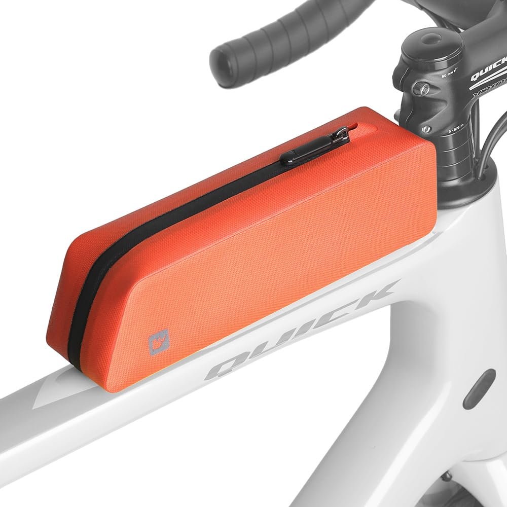 HUIOP Bike Bag Waterproof Bicycle TopTube Bag with Bolt and Belt Mounted Low Drag Road Bike Bag Riding Bag Bicycle Accessory