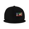 Joisbs Kuwait Flag Kuwaiti American Flag Classic Unisex Sun Hat with Flat Brim - Adjustable and Stylish for Outdoor Adventures! Black view 4