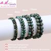 AD Beads Handmade Gemstone Stretch Elastic Bracelet Crystal Healing Reiki Nature's Beauty and Spiritual Essence Unisex (4mm, African Turquoise (Spiritual Growth)) view 2