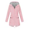 NAMTYQX Long Sleeve Oversized Fall Casual Jacket for Women College Button Front Hooded Polyester Blouse Waterproof Loose Fit Solid Jacket Women Yellow view 1