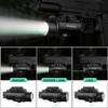 YOUNGOOD 2500 High Lumens Pistol Laser Light Combo, Tactical LED Flashlight, Adjustable Picatinny Rail Mount Airsoft Handgun Green Laser Weapon Llights, Type-C Rechargeable SIG Gun Flashlights view 4