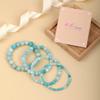 AD Beads Handmade Gemstone Stretch Elastic Bracelet Crystal Healing Reiki Nature's Beauty and Spiritual Essence Unisex (6mm, Amazonite (Unlock Your True Self)) view 4