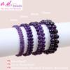 AD Beads Handmade Gemstone Stretch Elastic Bracelet Crystal Healing Reiki Nature's Beauty and Spiritual Essence Unisex (4mm, Amethyst (Love Guardian)) view 2