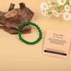 AD Beads Handmade Gemstone Stretch Elastic Bracelet Crystal Healing Reiki Nature's Beauty and Spiritual Essence Unisex (4mm, Green Jade (Heart Opening)) view 3