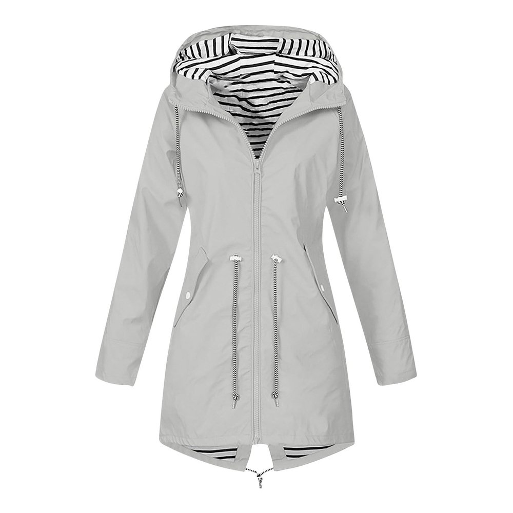Plus Size Fall Jacket for Women Cool Hiking Long Sleeve Hooded Polyester Top Lightweight Fit Solid Color Button Jacket Female Yellow
