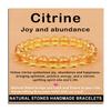 AD Beads Handmade Gemstone Stretch Elastic Bracelet Crystal Healing Reiki Nature's Beauty and Spiritual Essence Unisex (8mm, Citrine (Joy and abundance)) view 1
