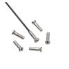 QIAOJUNMING 10Sets 14g for Bicycle Stainless Steel Spokes with Nipples Outdoor Mountain Road Bike High Strength Spokes Wires Cycling Repair Tool(288MM) view 2