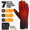 Dr.Warm Rechargeable Heated Gloves for Men Women, Water-Resistant Leather, Touchscreen Compatible for Winter Driving, Walking view 2