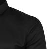 Men's Shirt Long Sleeve Soild Top Casual Button Down Collared Beach Shirts Regular Fit Business Dress Shirts (XX-Large,Black) view 4