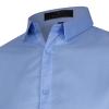 Men's Shirt Long Sleeve Soild Top Casual Button Down Collared Beach Shirts Regular Fit Business Dress Shirts (X-Large,Light Blue) view 3