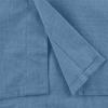 Men Linen Shirt Button Down Long Sleeve Cotton Beach Band Collar Shirts Lightweight Casual Solid Plain Loose Shirt (Medium,Light Blue) view 4