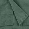 Men Linen Shirt Button Down Long Sleeve Cotton Beach Band Collar Shirts Lightweight Casual Solid Plain Loose Shirt (Medium,Green) view 4