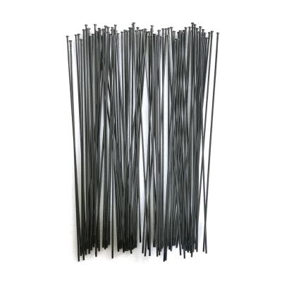 QIAOJUNMING 20pcs for Bicycle Spoke Steel Wire Spoke Stainless Steel Spoke 14G 2.0mm Straight Head Straight Pull Round Spoke for Bicycle Accessories(294mm)