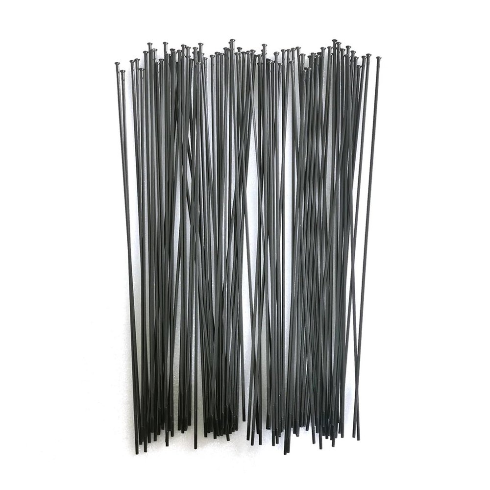 QIAOJUNMING 20pcs for Bicycle Spoke Steel Wire Spoke Stainless Steel Spoke 14G 2.0mm Straight Head Straight Pull Round Spoke for Bicycle Accessories(294mm)