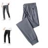 Comfy Fit Pants for Women  Stretch Active Lounge Pants  Soft Breathable Pants for Older Women (Gray Cuffs,5X-Large)