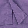 Men Linen Shirt Button Down Long Sleeve Cotton Beach Band Collar Shirts Lightweight Casual Solid Plain Loose Shirt (Medium,Purple) view 4