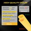SEAOTTER Soccer Agility Poles Set, 4/6/10 Pcs 6ft Detachable Sports Trainning Speed Poles Slalom Poles with Rubber Base, Agility Training Equipment for Football, Rugby, Basketball, Indoor & Outdoor view 4