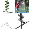 Tennis Ball Dropping Machine, Tennis Ball Feeder Tennis Machine, Tennis Serving Machine with Removable Track, 1.5-3.2 Meters Height Adjustable, 33 Balls, for Beginners, Tennis Teaching and Training view 1