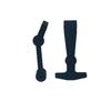 Nicoc 2 Pcs Replacement Lid Latches Cooler Accessories, Standardized Cooler Latches Replacement for Rtic, Yeti, Durable Easy to Install Cooler Accessories (Black) view 4