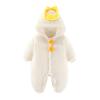 Fleece Bear Suit Baby Jumpsuit Winter Baby Girl Snowsuit Toddler Winter Clothes Infant Coat Jacket (White, 0-3 Months) view 1