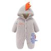 Bunny Snow Suit Baby Fleece Romper Zipper Coat Infant Newborn Girls Boys Warm Thick Snowsuit Hooded (Grey, 0-3 Months) view 1