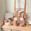 Baby Clothes Boys Girls Winter Snowsuit Cute Bear Suit Newborn Infant Coats Sherpa Hooded (Brown, 6-12 Months) view 2