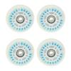 HDNSAUD Roller Skate Wheels 4Pcs 76/80mm Skating Luminous Flashing Inline Roller Skates Shoes Wheels Good Replacement for 608ZZ ABEC-7 Bearings(76mm Blue) view 1