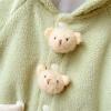 Baby Clothes Boys Girls Winter Snowsuit Cute Bear Suit Newborn Infant Coats Sherpa Hooded Bodysuits (Green, 3-6 Months) view 4