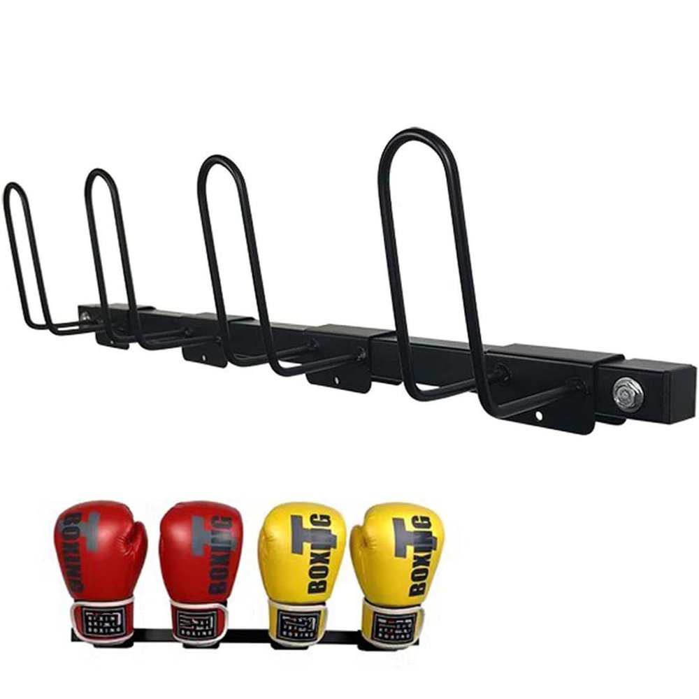 AErosx Wall Mounted Boxing Glove Dryer Organizer, Gym Boxing Gloves Wall Display Hanger, Boxing Glove Storage Rack Holds 2/3 Pairs of Gloves(29.5in/75cm)