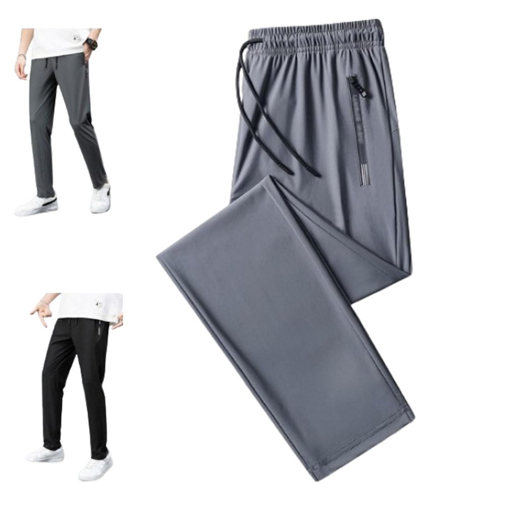 Comfy Fit Pants for Women Stretch Active Lounge Pants Soft Breathable Pants for Older Women (Gray Straight,Small)