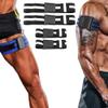 2 Pack Fitness Exercising Bands Strap Arm Muscle Training Bands Weightlifting Muscles Restriction Elastic Bands (Black [Black]) view 1