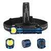 OLIGHT Perun 3 Rechargeable Headlamp Flashlight, 3000 Lumens LED Headlight with Red Light, Waterproof Head Lamp with Headband for Outdoor Camping, Hiking, Working (Midnight Blue) view 1