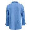 Button Down Linen Shirts for Men Casual Long Sleeve Cotton Beach Shirts Regular Fit Business Dress Shirts (Medium,Blue) view 2
