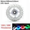 HDNSAUD Roller Skate Wheels 90mm 100mm 110mm Speed Skating Wheel White Blue red Colorful 110 Inline Skates tyre 90A Shine Flash fire Stone Flint Spark(6 90mm 104flints) view 3