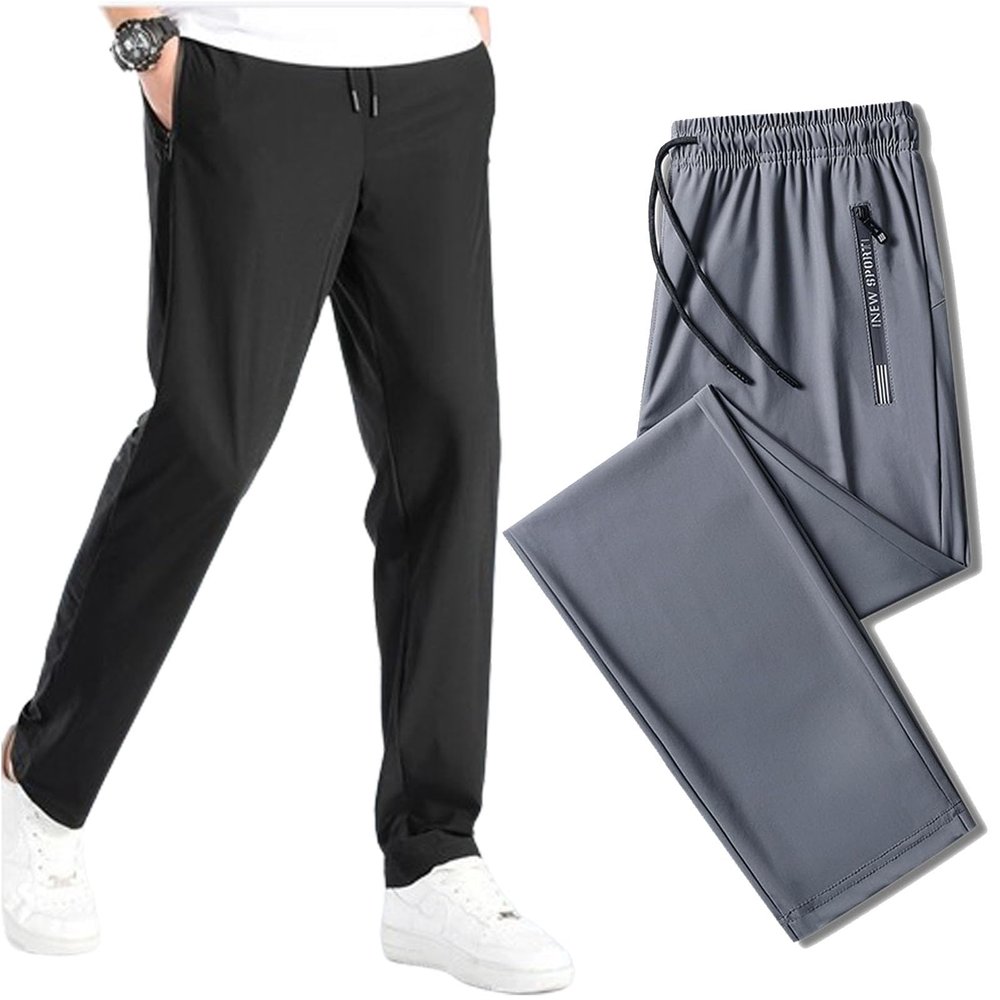 Comfy Fit Active Pants for Women  Breathable Stretchy Joggers for Yoga, Running, and Casual Wear (Gray Straight,XX-Small)